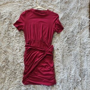 SHEIN Wine Red Mini Dress
